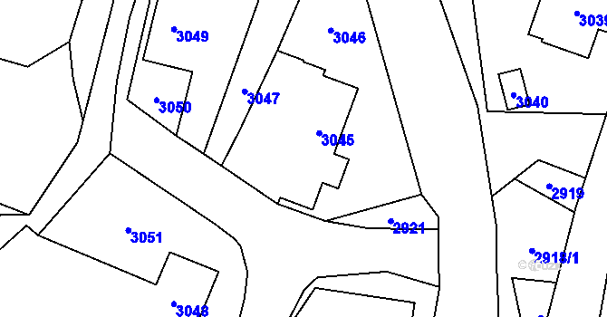 Parcela st. 32 v KÚ Bravantice, Katastrální mapa