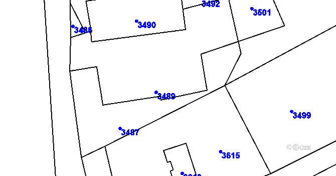 Parcela st. 147/2 v KÚ Bravantice, Katastrální mapa