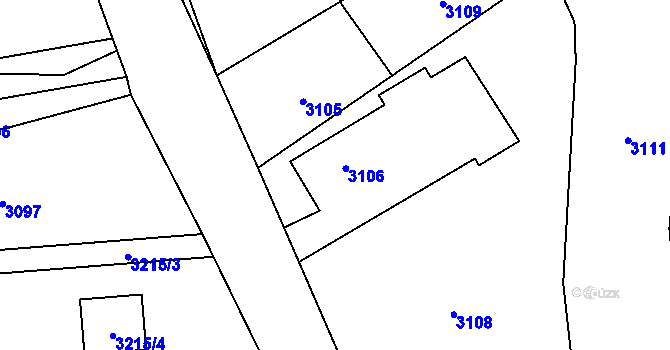 Parcela st. 209 v KÚ Bravantice, Katastrální mapa