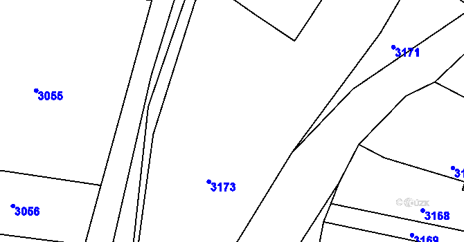 Parcela st. 226 v KÚ Bravantice, Katastrální mapa