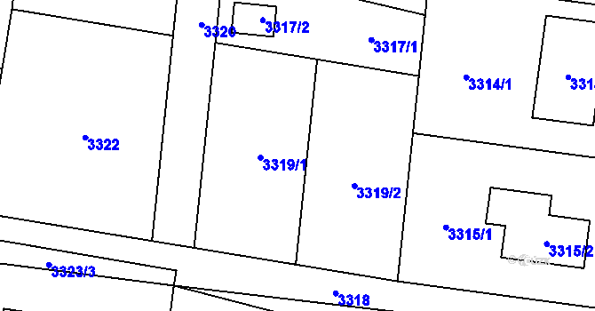 Parcela st. 815/8 v KÚ Bravantice, Katastrální mapa