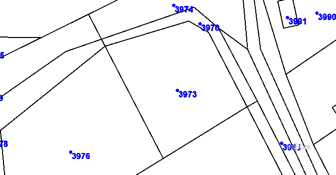 Parcela st. 12/3 v KÚ Bravantice, Katastrální mapa