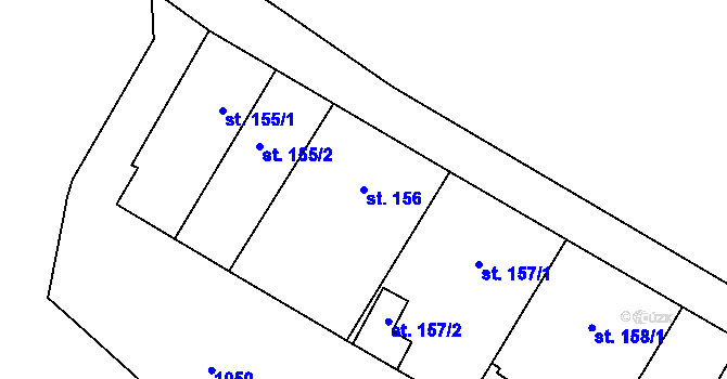 Parcela st. 156 v KÚ Brázdim, Katastrální mapa