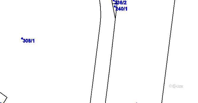 Parcela st. 308/12 v KÚ Štýřice, Katastrální mapa