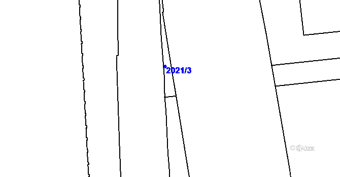 Parcela st. 2021/4 v KÚ Štýřice, Katastrální mapa