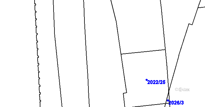 Parcela st. 2021/12 v KÚ Štýřice, Katastrální mapa