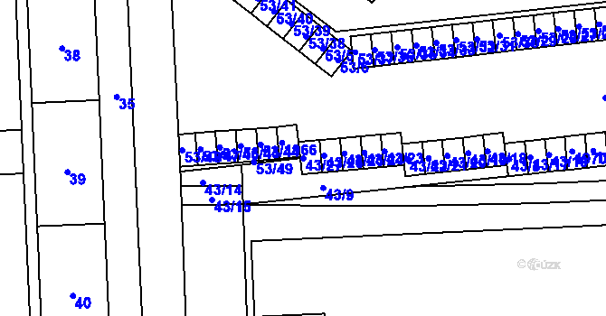 Parcela st. 43/27 v KÚ Štýřice, Katastrální mapa