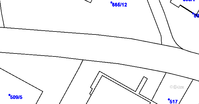 Parcela st. 545/11 v KÚ Pisárky, Katastrální mapa