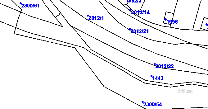 Parcela st. 2300/57 v KÚ Pisárky, Katastrální mapa