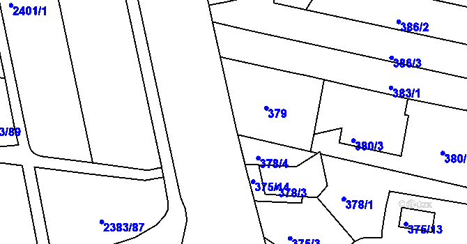 Parcela st. 2597/26 v KÚ Nový Lískovec, Katastrální mapa