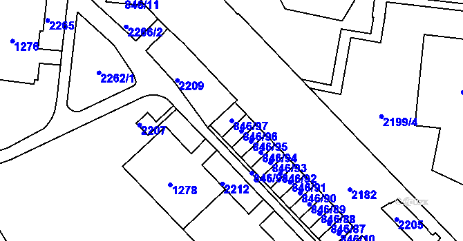 Parcela st. 846/97 v KÚ Kohoutovice, Katastrální mapa