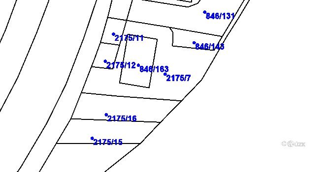 Parcela st. 846/125 v KÚ Kohoutovice, Katastrální mapa
