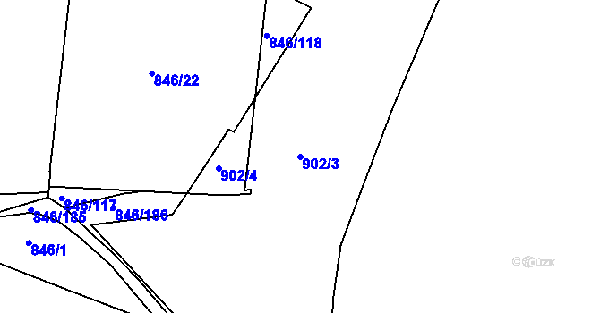 Parcela st. 902/3 v KÚ Kohoutovice, Katastrální mapa