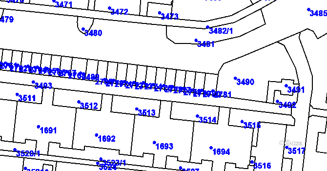 Parcela st. 2776 v KÚ Kohoutovice, Katastrální mapa