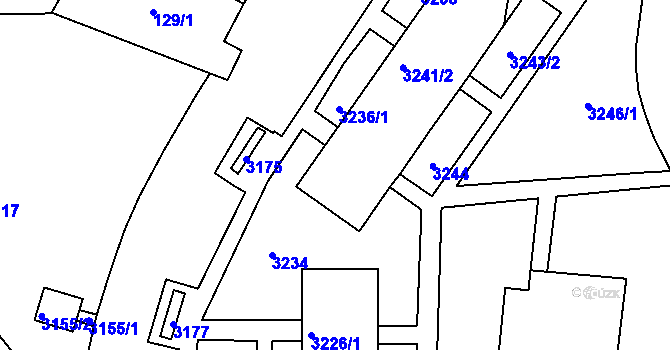 Parcela st. 3241/3 v KÚ Kohoutovice, Katastrální mapa