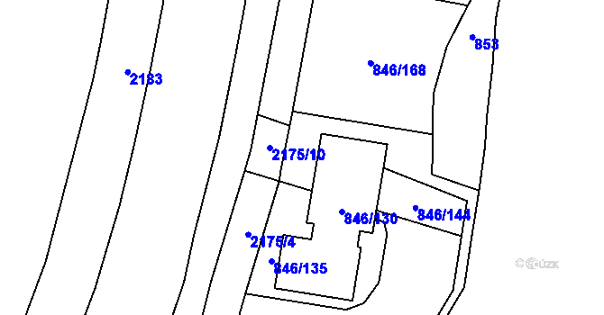 Parcela st. 846/136 v KÚ Kohoutovice, Katastrální mapa