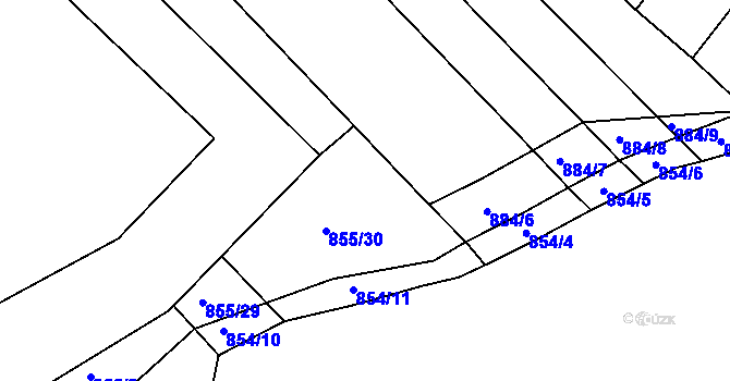 Parcela st. 855/31 v KÚ Kohoutovice, Katastrální mapa
