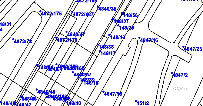 Parcela st. 148/26 v KÚ Žabovřesky, Katastrální mapa