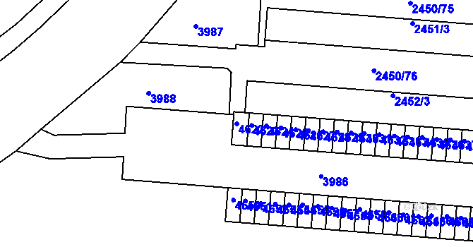 Parcela st. 4622 v KÚ Komín, Katastrální mapa