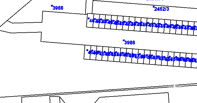 Parcela st. 4652 v KÚ Komín, Katastrální mapa