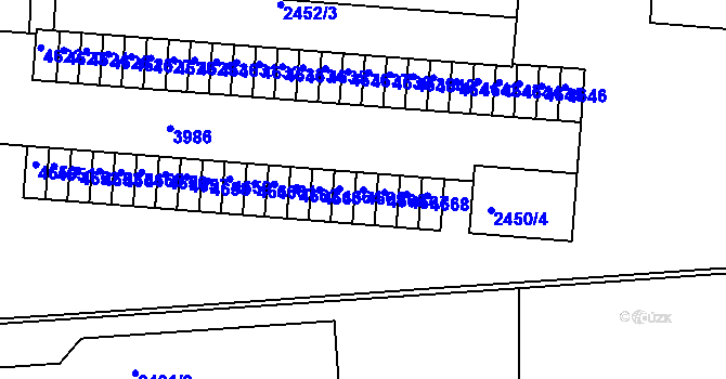 Parcela st. 4665 v KÚ Komín, Katastrální mapa