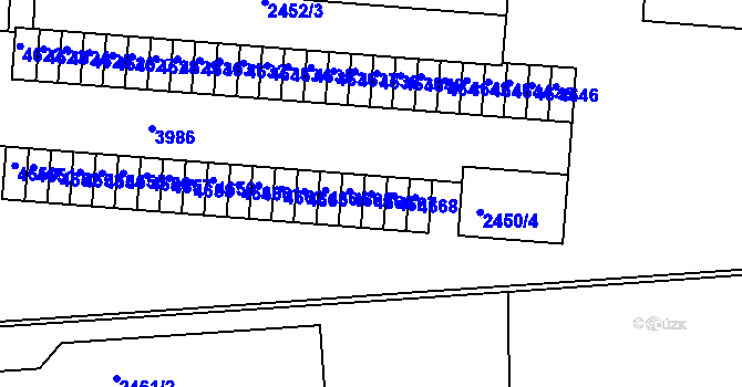 Parcela st. 4666 v KÚ Komín, Katastrální mapa