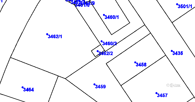 Parcela st. 3462/2 v KÚ Černá Pole, Katastrální mapa