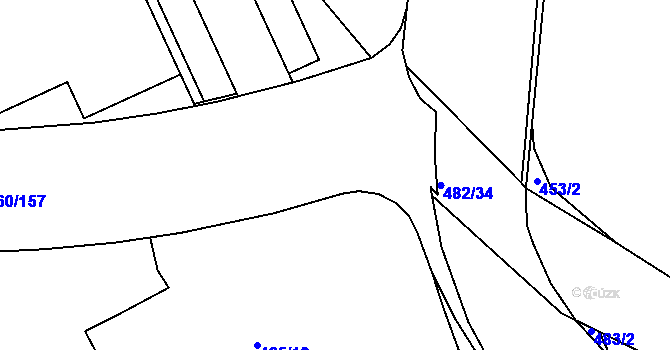 Parcela st. 485/15 v KÚ Trnitá, Katastrální mapa