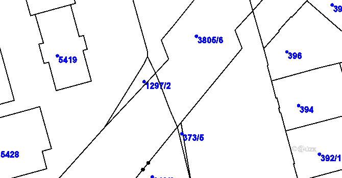 Parcela st. 3805/9 v KÚ Královo Pole, Katastrální mapa
