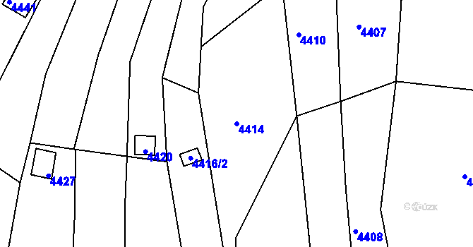 Parcela st. 4414 v KÚ Královo Pole, Katastrální mapa