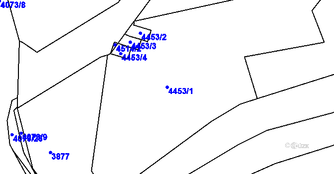 Parcela st. 4453/1 v KÚ Královo Pole, Katastrální mapa