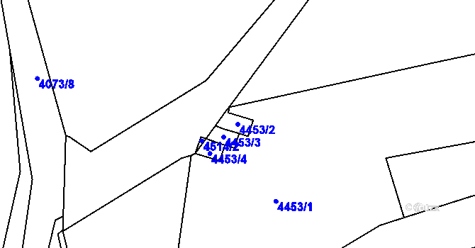 Parcela st. 4453/2 v KÚ Královo Pole, Katastrální mapa