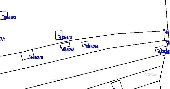 Parcela st. 4852/4 v KÚ Královo Pole, Katastrální mapa