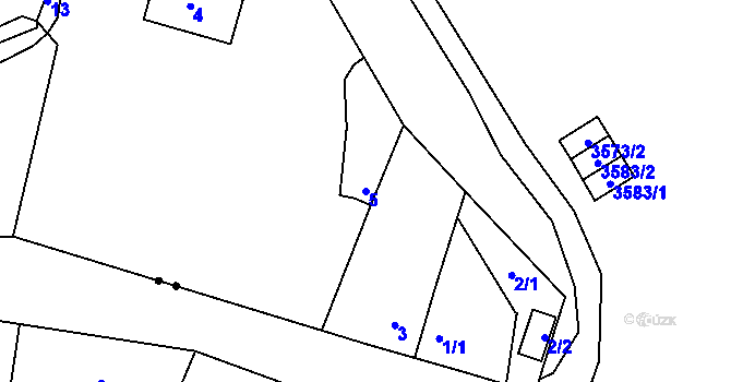 Parcela st. 5 v KÚ Mokrá Hora, Katastrální mapa