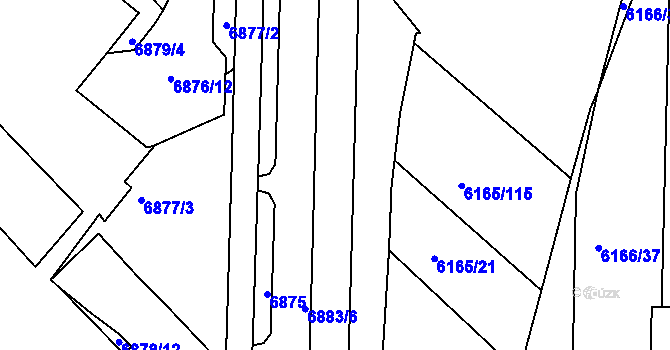 Parcela st. 1938/275 v KÚ Bystrc, Katastrální mapa