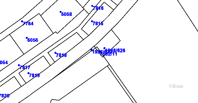 Parcela st. 7562/11 v KÚ Bystrc, Katastrální mapa