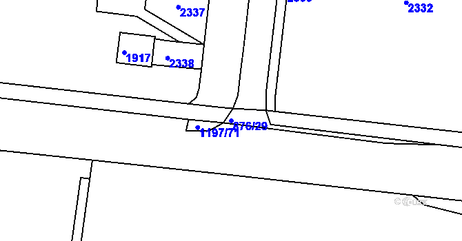 Parcela st. 876/29 v KÚ Bohunice, Katastrální mapa