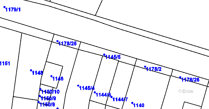 Parcela st. 1144/8 v KÚ Bohunice, Katastrální mapa
