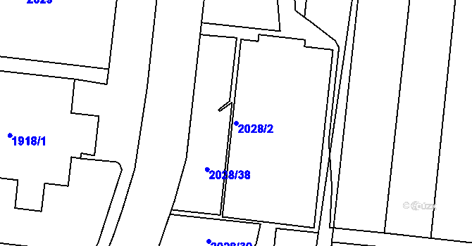 Parcela st. 2028/2 v KÚ Bohunice, Katastrální mapa