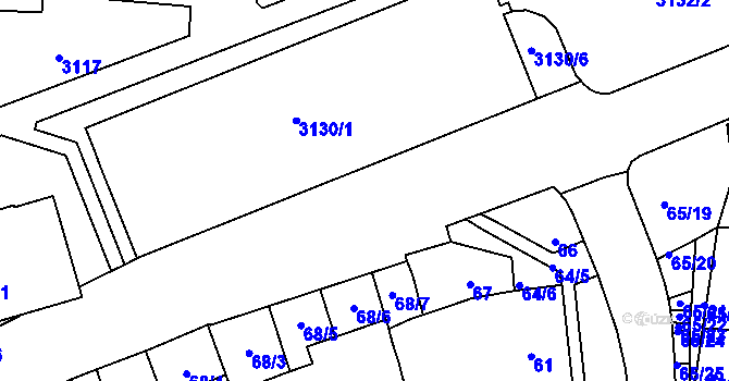 Parcela st. 3130/7 v KÚ Bohunice, Katastrální mapa