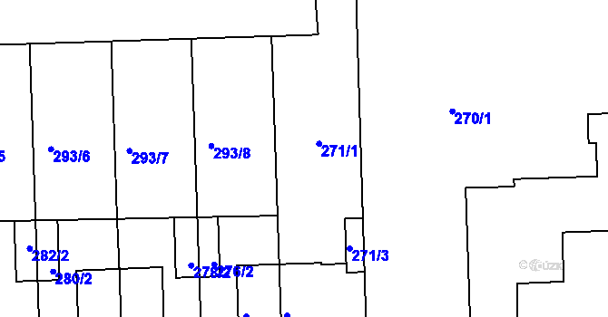 Parcela st. 293/9 v KÚ Brněnské Ivanovice, Katastrální mapa