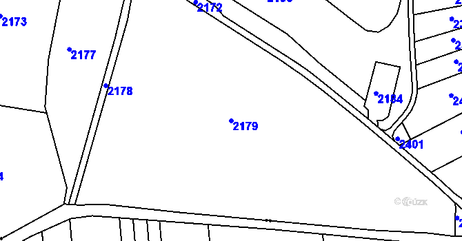 Parcela st. 2179 v KÚ Holásky, Katastrální mapa