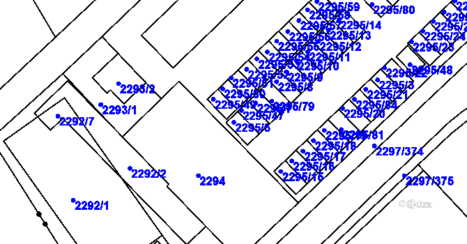 Parcela st. 2295/6 v KÚ Slatina, Katastrální mapa
