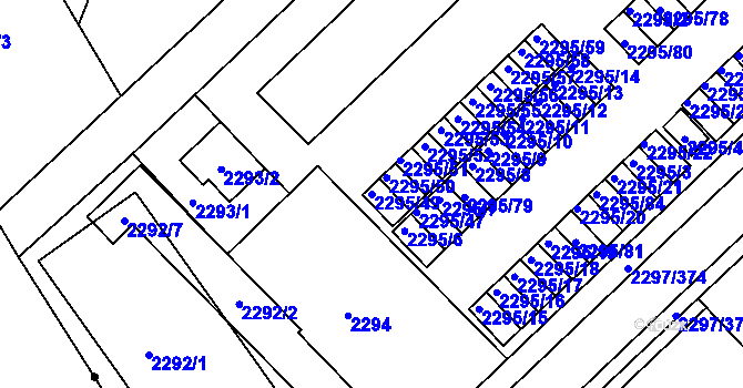 Parcela st. 2295/49 v KÚ Slatina, Katastrální mapa