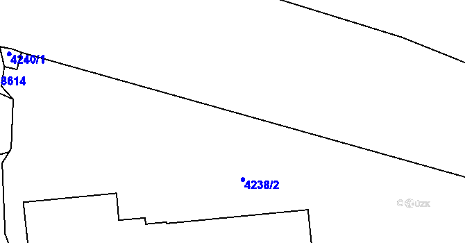 Parcela st. 4238/4 v KÚ Líšeň, Katastrální mapa