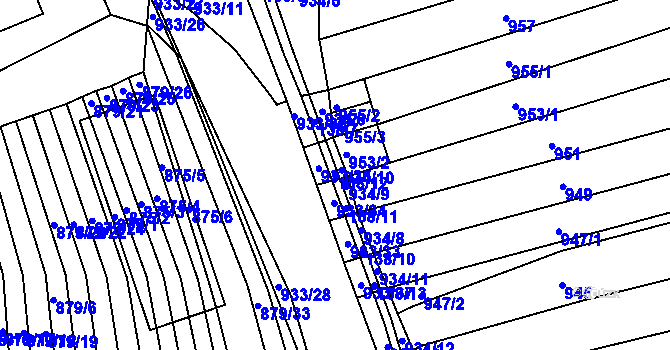 Parcela st. 138/12 v KÚ Obřany, Katastrální mapa