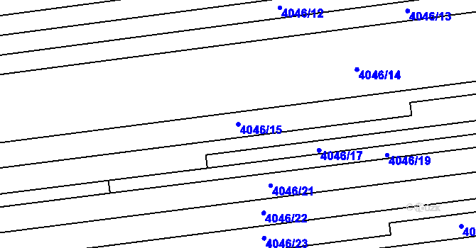 Parcela st. 4046/15 v KÚ Brod nad Dyjí, Katastrální mapa