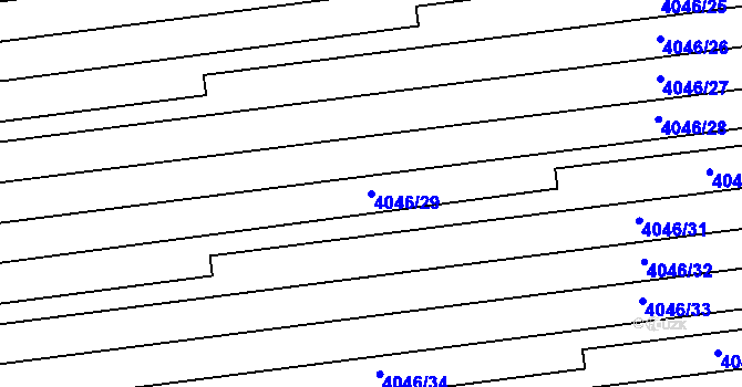 Parcela st. 4046/29 v KÚ Brod nad Dyjí, Katastrální mapa