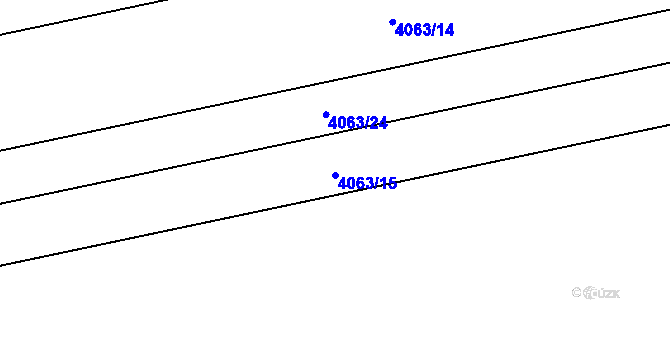 Parcela st. 4063/15 v KÚ Brod nad Dyjí, Katastrální mapa
