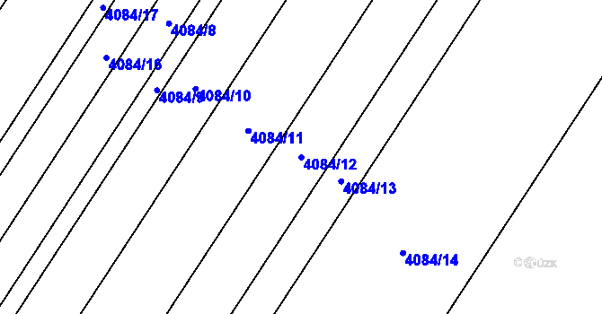 Parcela st. 4084/12 v KÚ Brod nad Dyjí, Katastrální mapa